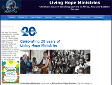 Tablet Screenshot of living-hope.org.uk